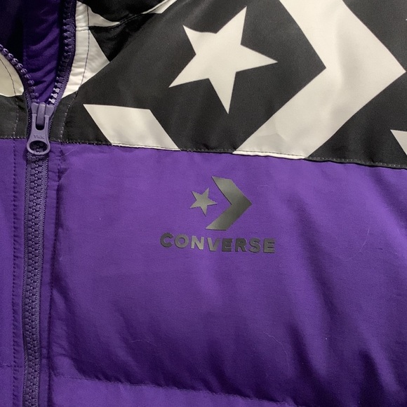 Converse Puffer Jacket Purple Mens Size 2XL NWOT - Picture 2 of 5